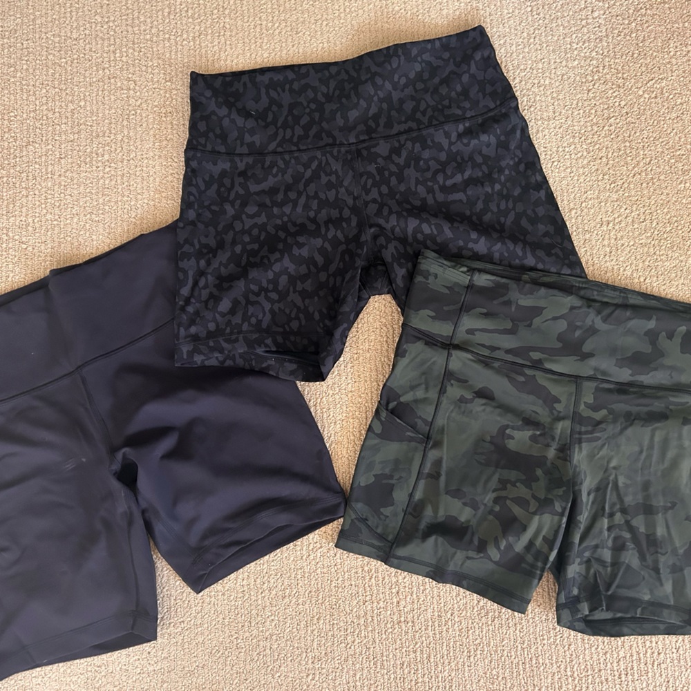 Stylish Black and Camouflage Shorts Set